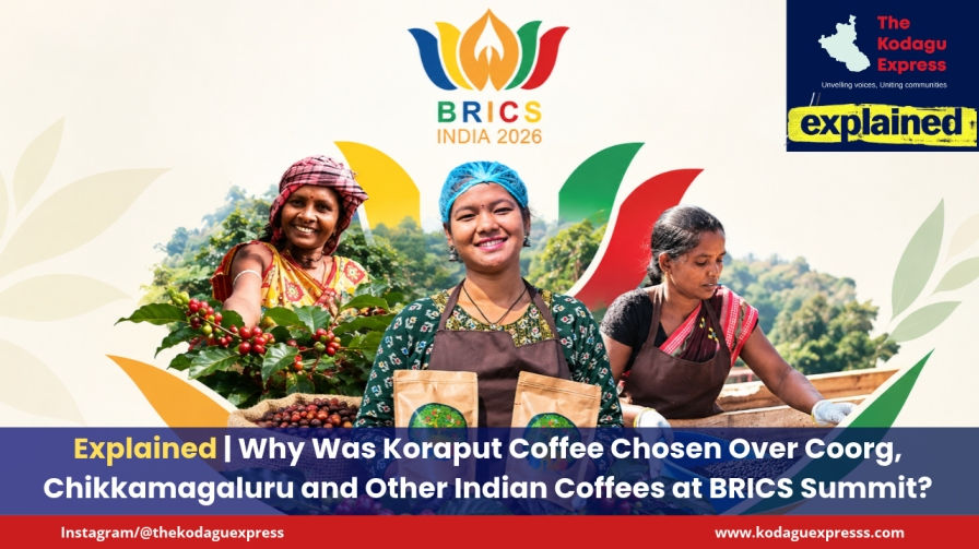 Odisha’s Koraput coffee has found an unusual platform to showcase its growing reputation — the 18th BRICS Summit in New Delhi. Photo Courtesy: NITI Ayog/The Hindu