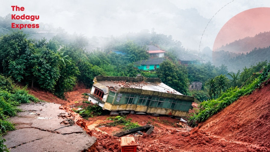 Researchers assessed an area of 1,080 square kilometres in the Western Ghats of Madikeri to understand factors contributing to landslide vulnerability. File photo used for representational purposes only and edited for this graphic.