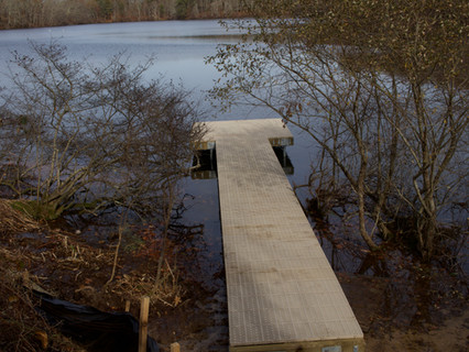 Pier Built With Helicals