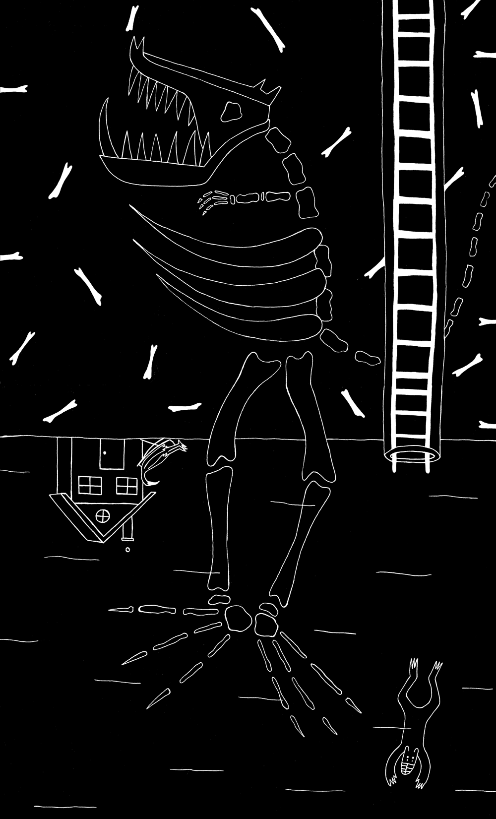 sentenza / noir et blanc / trait / narcoleptique