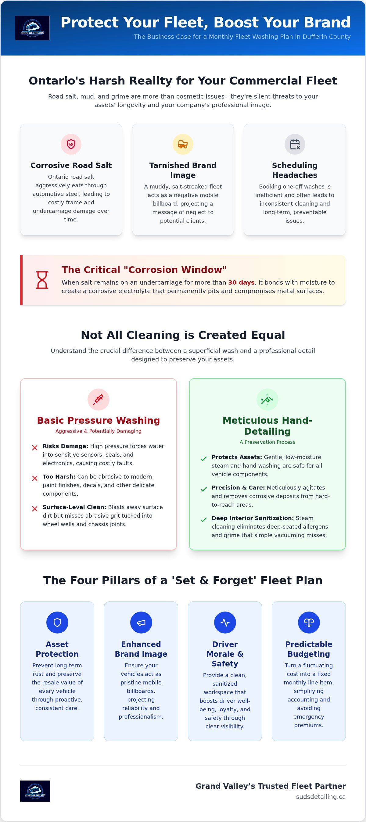 Monthly fleet washing plan Grand Valley