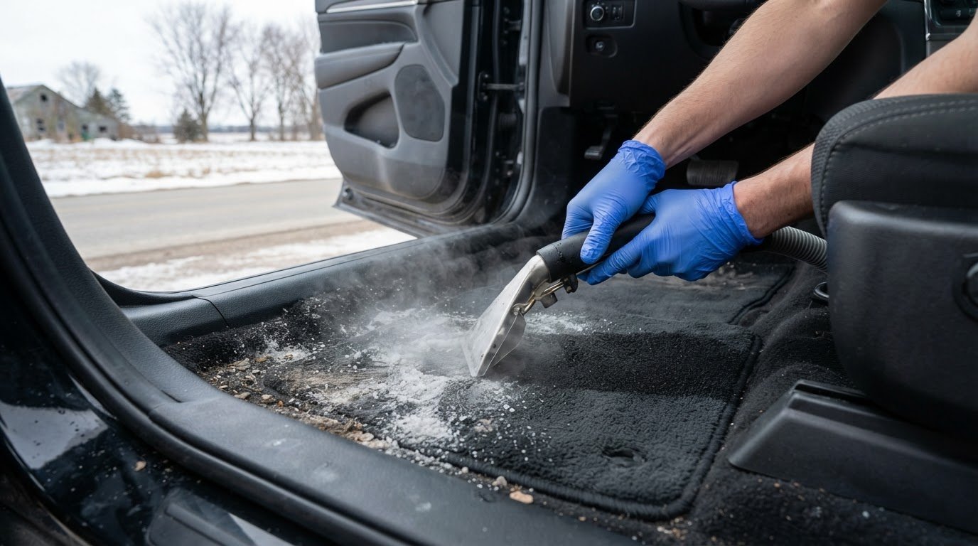 After-Winter Salt Removal for Car Interiors in Shelburne