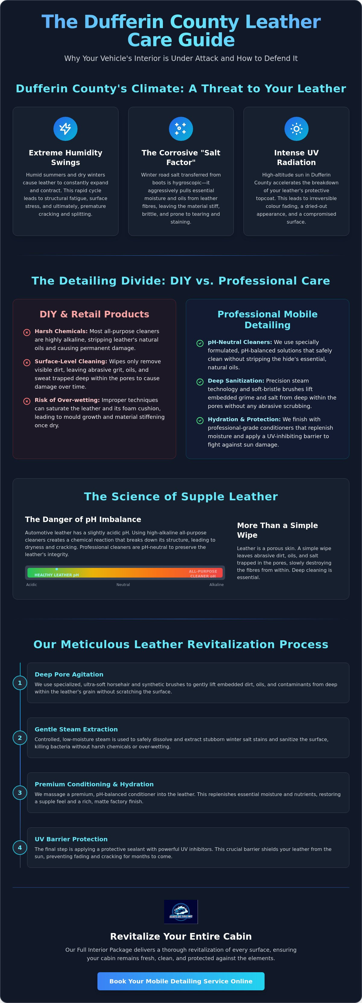 Car leather seat cleaning mobile