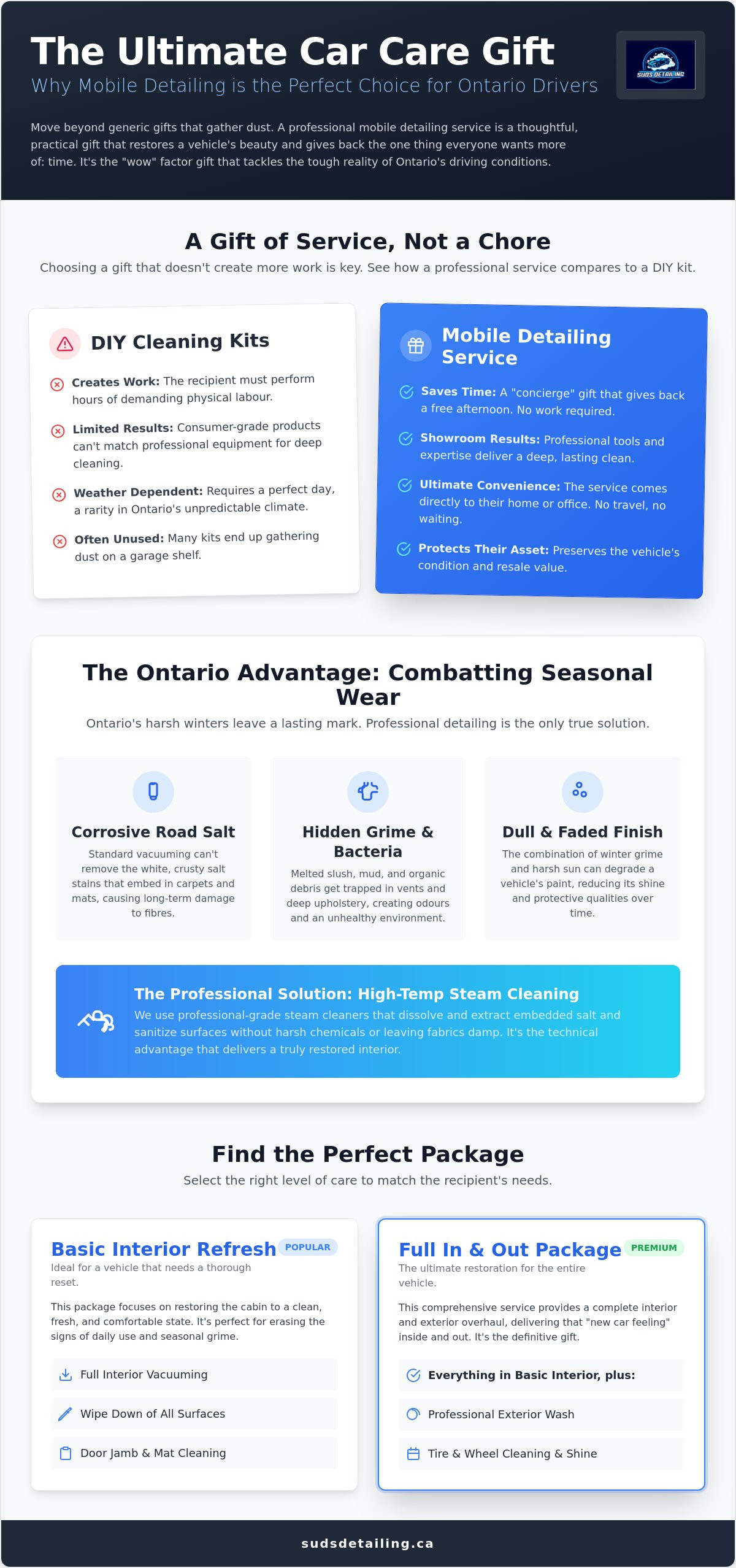 Auto detailing gift idea Ontario