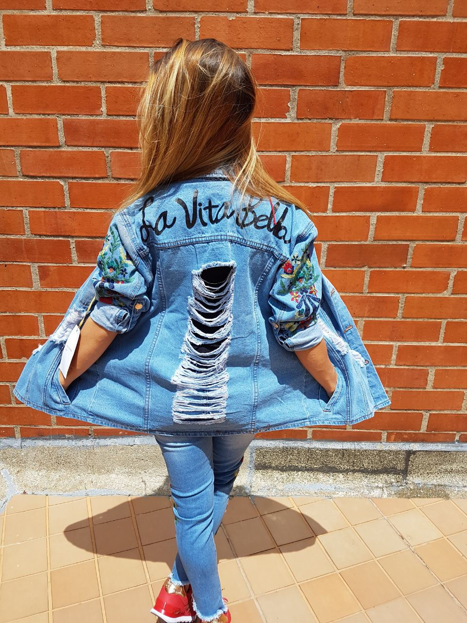 CHAQUETA DE JEAN LA VITA BELLA