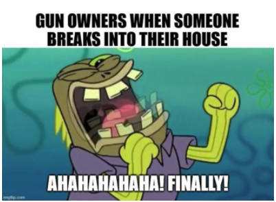 A Meme about home intrusion.