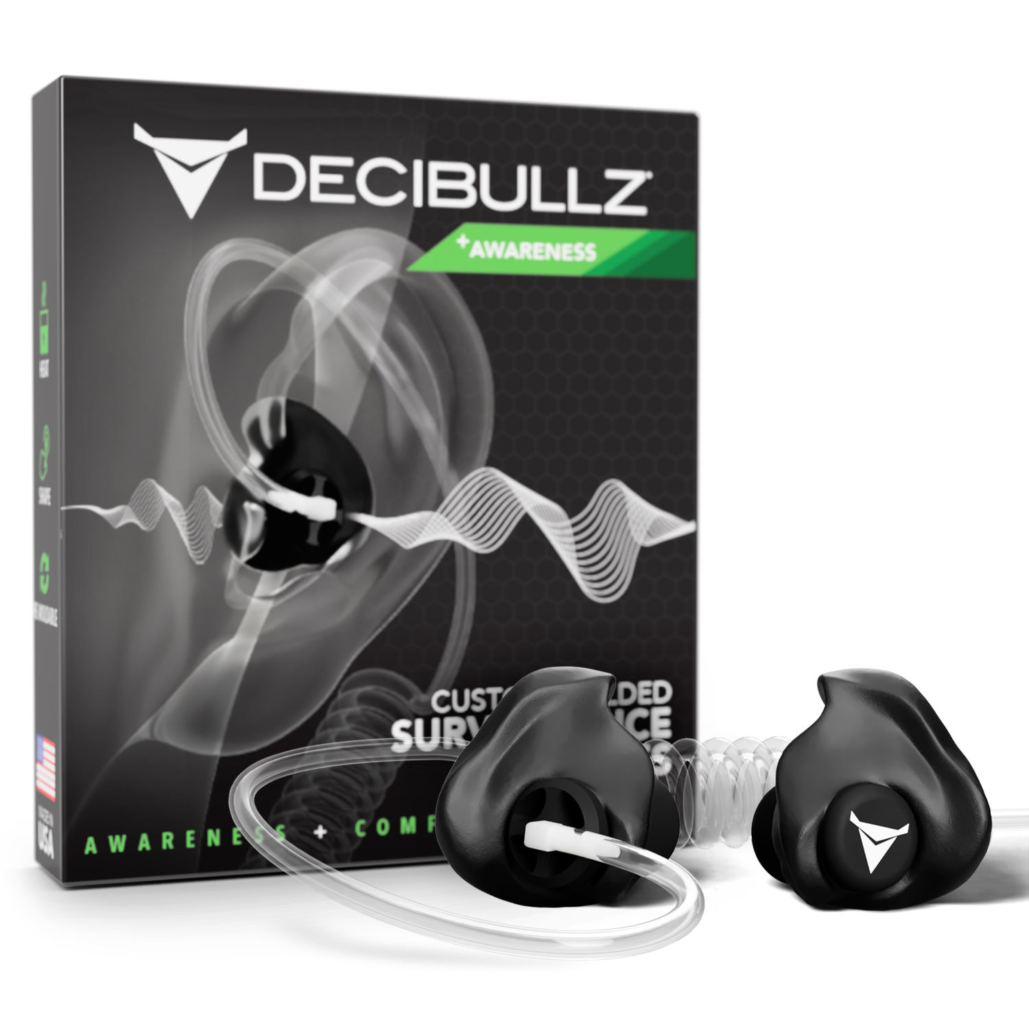 Decibullz Awareness Security Ear Plug