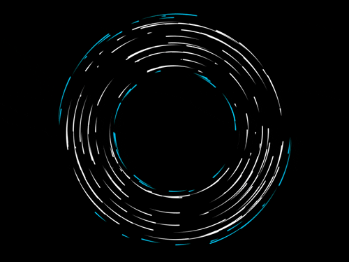 Spinning Portal representing the orbit of stars
