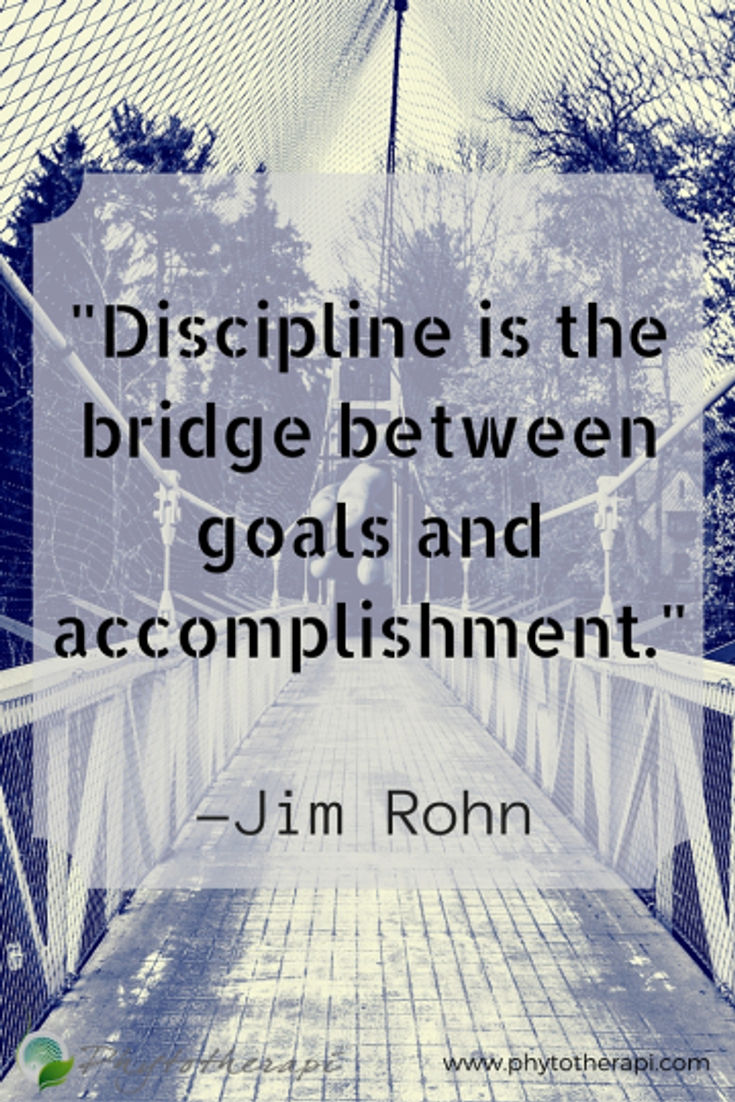 Discipline is the bridge between goals-Pin English