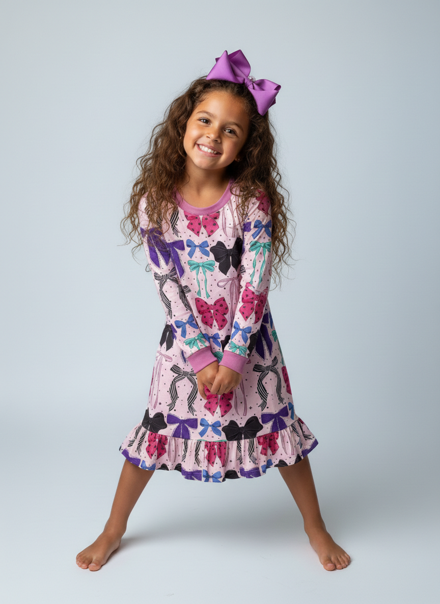 Thumbnail: Bows Before Bros - Luxe Ruffle Dream Gown