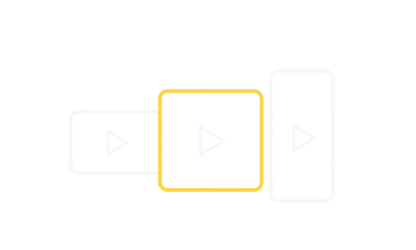 Illustration: Ein Videoprojekt liefert Formate für Website, Social Media, Vertrieb und Kampagnen