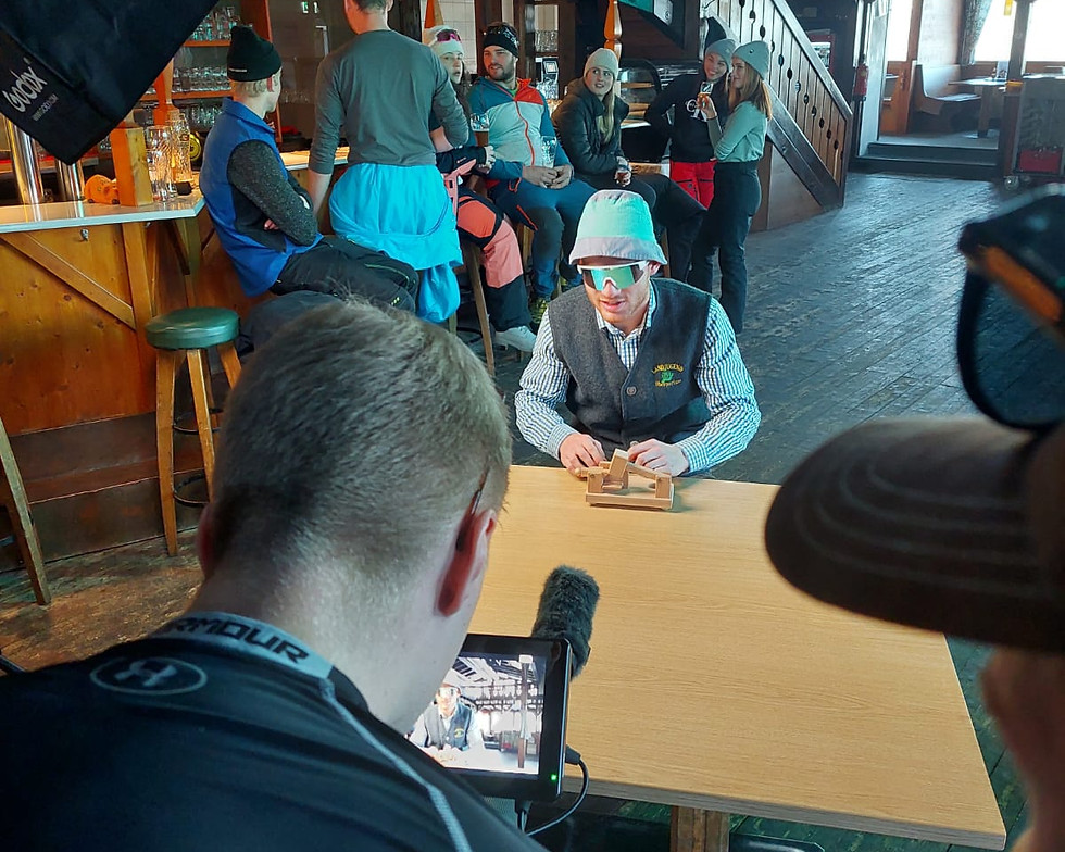 Nico Ratz beim Dreh - Event Werbefilm