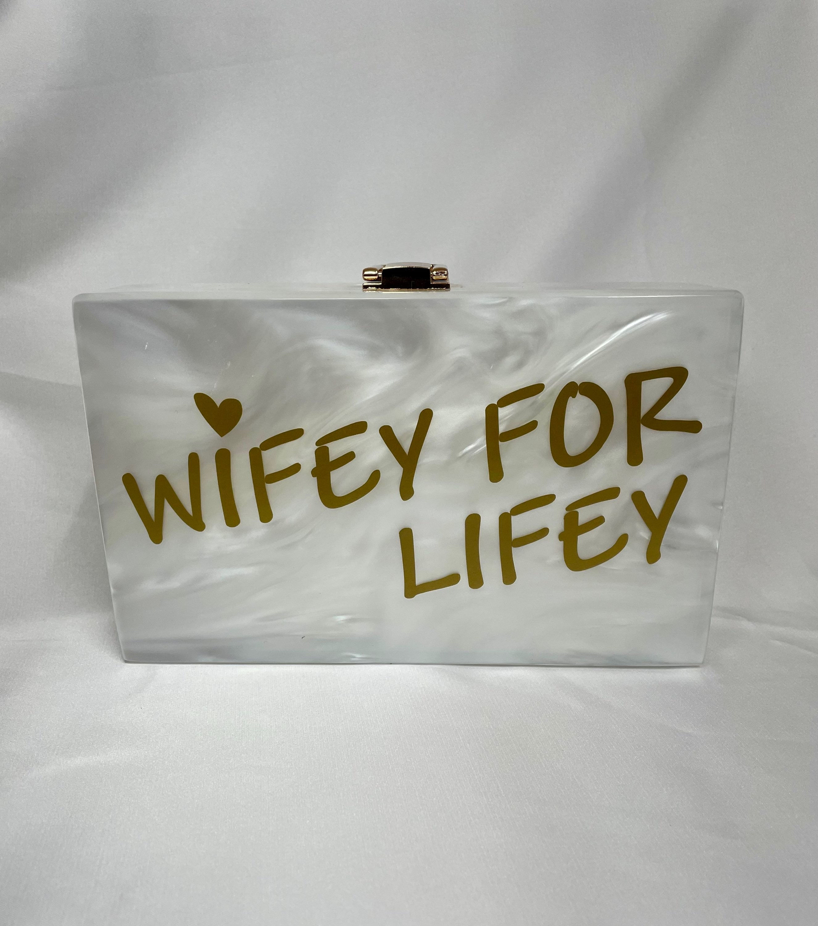 Wifey For Lifey Clutch Bag