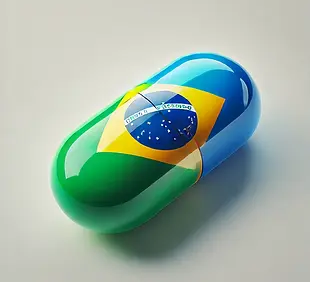 DALL·E 2024-12-13 08.18.22 - A sleek and modern pill design with Brazil's country colors_