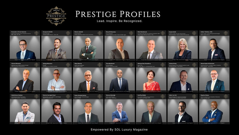 Prestige Profiles: Celebrating Luxury Hospitality Leaders