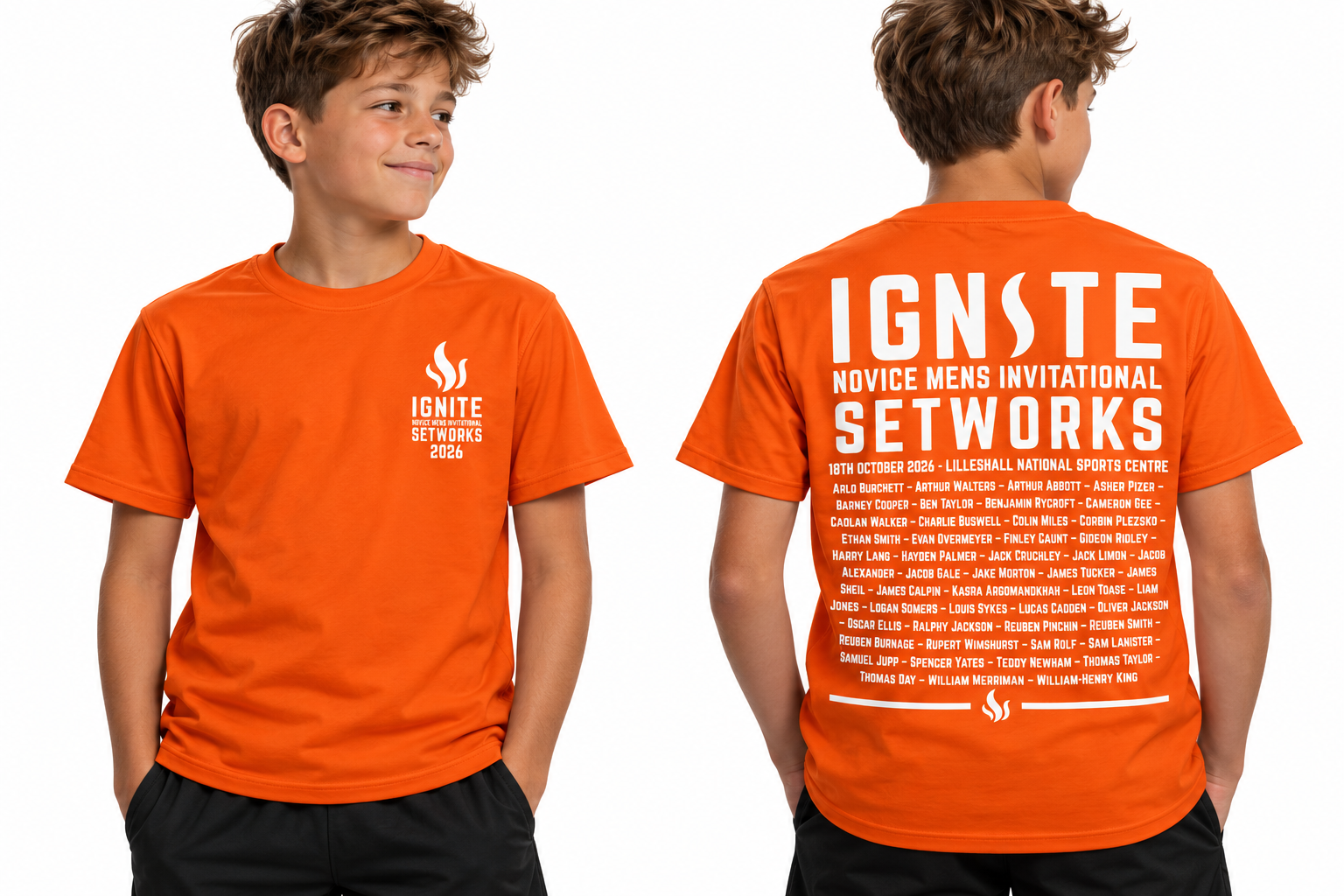Ignite Setworks Orange Tshirt