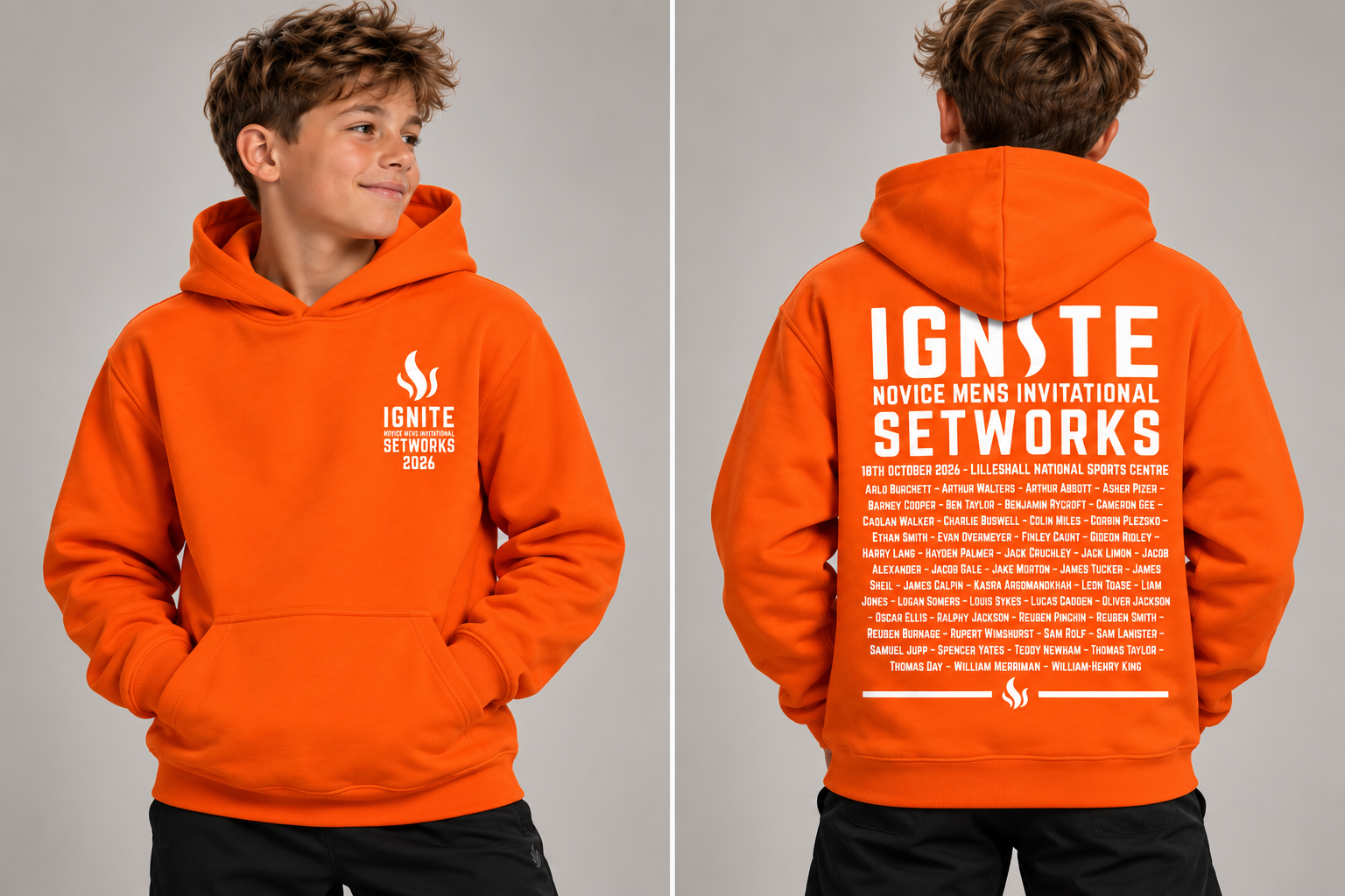 Ignite Setworks Orange Hoodie