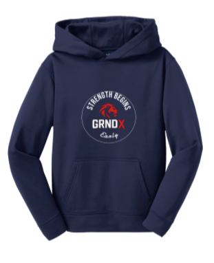 Thumbnail: GRND-X - Youth Sport Moisture Release Hooded Pullover