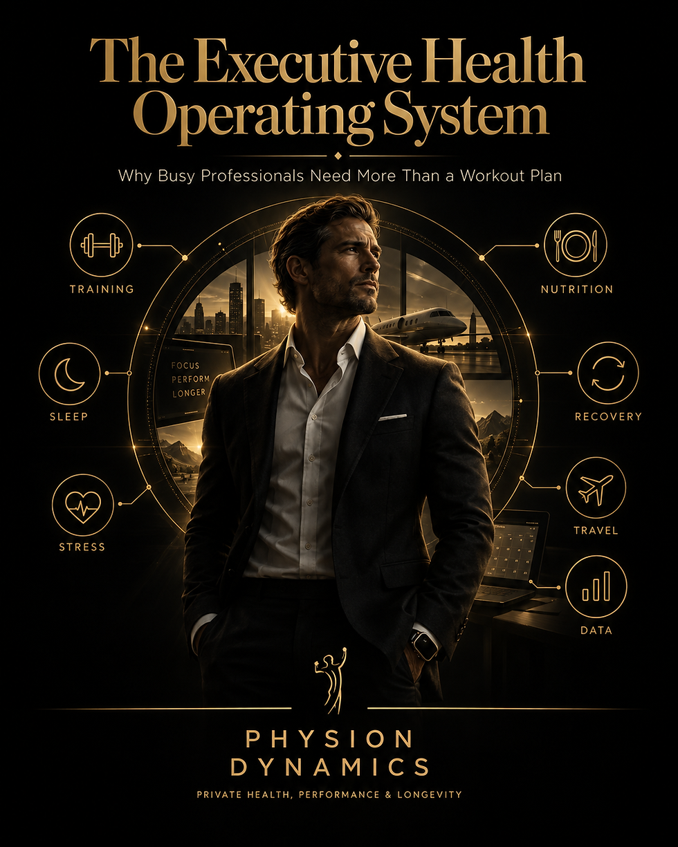 The Executive Health Operating System: Why Busy Professionals Don’t Need Another Workout Plan