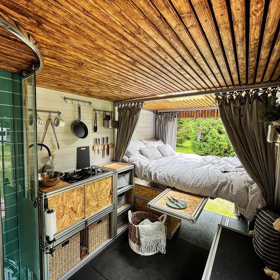 Converted Ambulance with a view