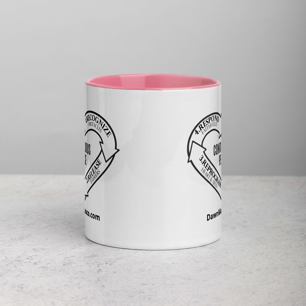 Thumbnail: B&W Heart Mug with Color Inside copy