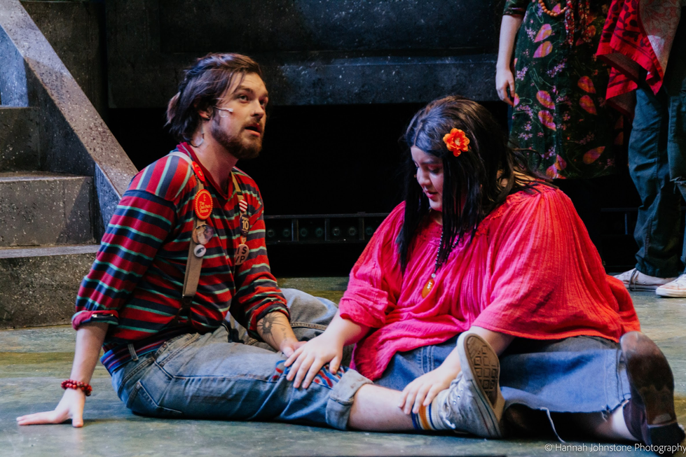 Two Tribe members recover from a protest (Johnathan Webster and Adriana Hernandez Almestica)