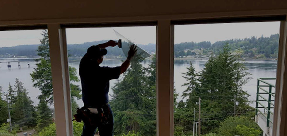 Solar Gard Ceramic CX window film installed on residential glass reducing heat and glare