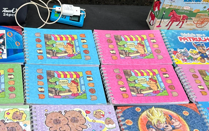 Rapidamente, foram inventados livros para colorir no estilo Bobbie Goods para personagens já famosos entre os jovens, como o Goku (da animação Dragon Ball) e a Patrulha Canina.
