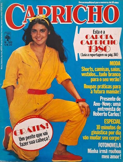 Revista Capricho Nº 500. Edição Janeiro/1980. (Foto: Raridades/Capricho)
