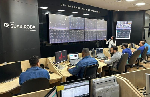 Centro e controle de Operações da empresa Águas Guariroba, este centro monitora as bacias e mananciais em Mato Grosso do Sul nas áreas de proteção ambiental/Assessoria Águas Guariroba