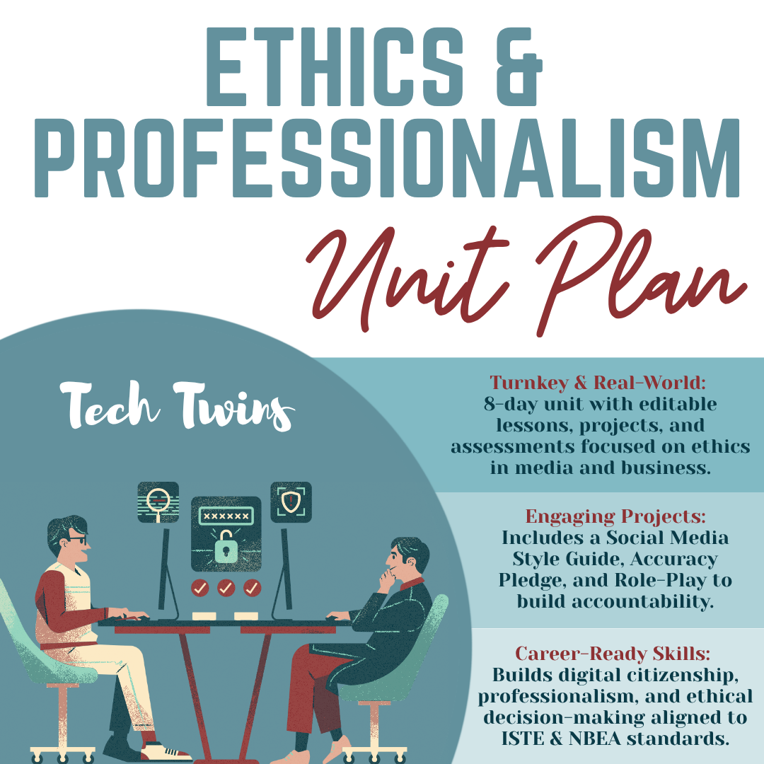 Ethics & Professionalism Unit Plan- Business, Marketing, Media, Entrepreneurship