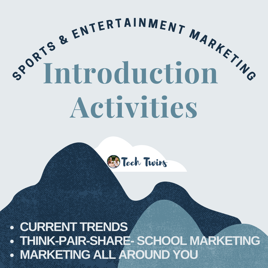 Sports & Entertainment Marketing Introduction Activities