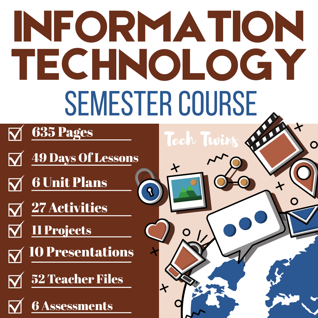 Information Technology Course Bundle | Semester CTE Curriculum IT Lesson Plans