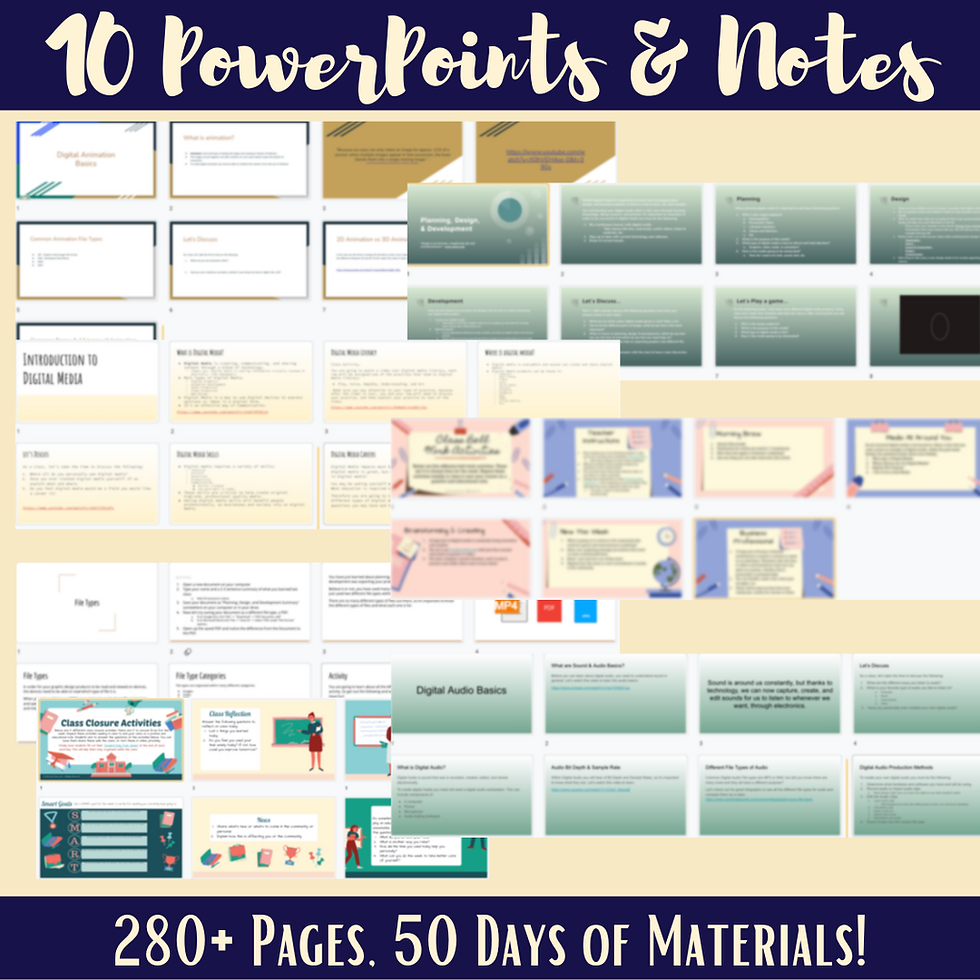 Thumbnail: Homeschool Edition- Digital Media Course &amp; Bundle- 1 Semester (TURNKEY)