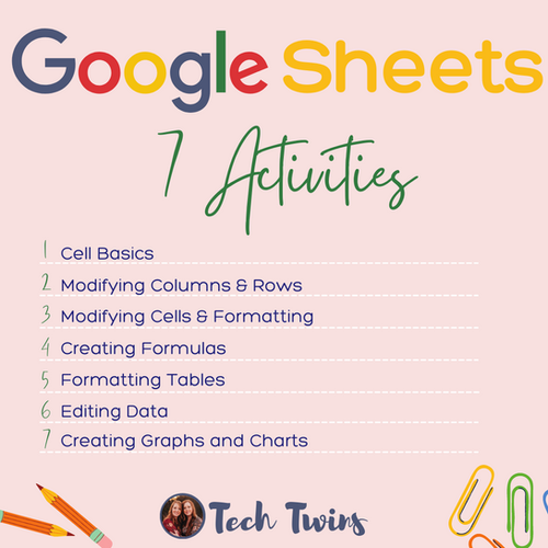 Google Sheets Activities | Tech Twins