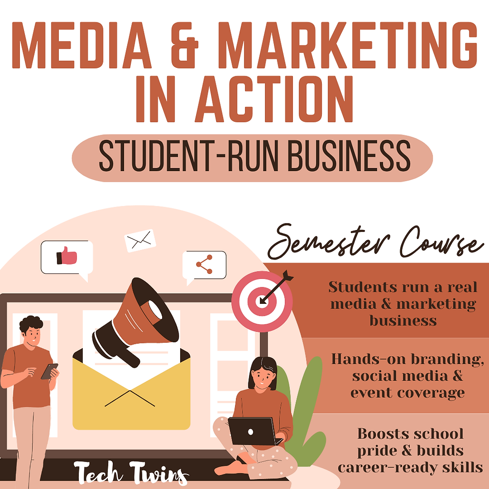 Student-Run Business: Media & Marketing In Action Semester Course TURNKEY