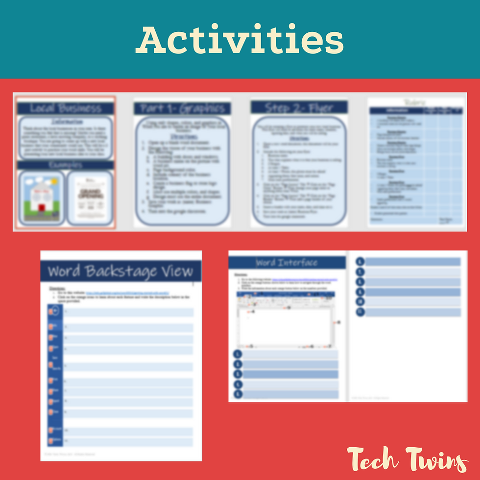 Thumbnail: Microsoft Word Unit Plan