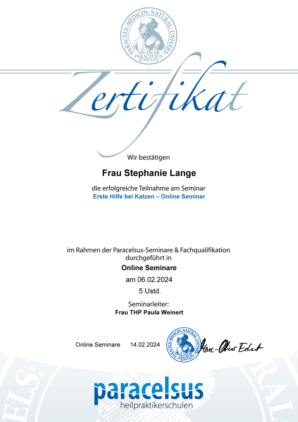 Erste Hilfe bei Katzen
