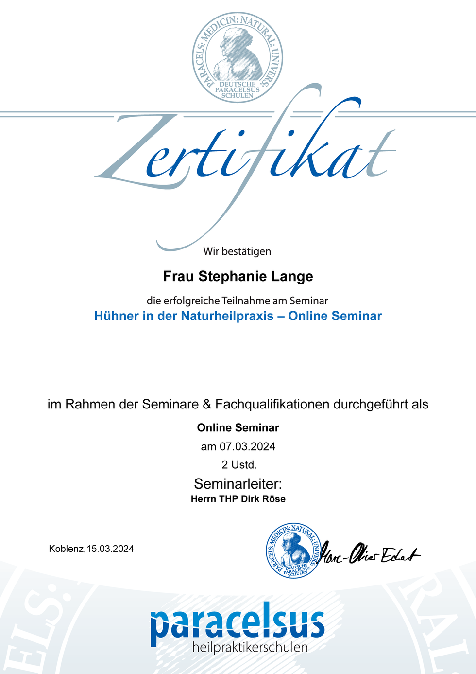 Hühner in der Naturheilpraxis