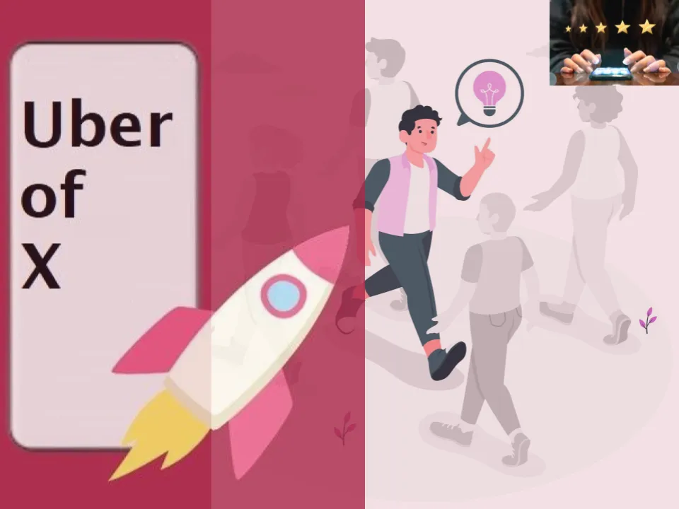 Illustration showing the concept of Uber of real estate