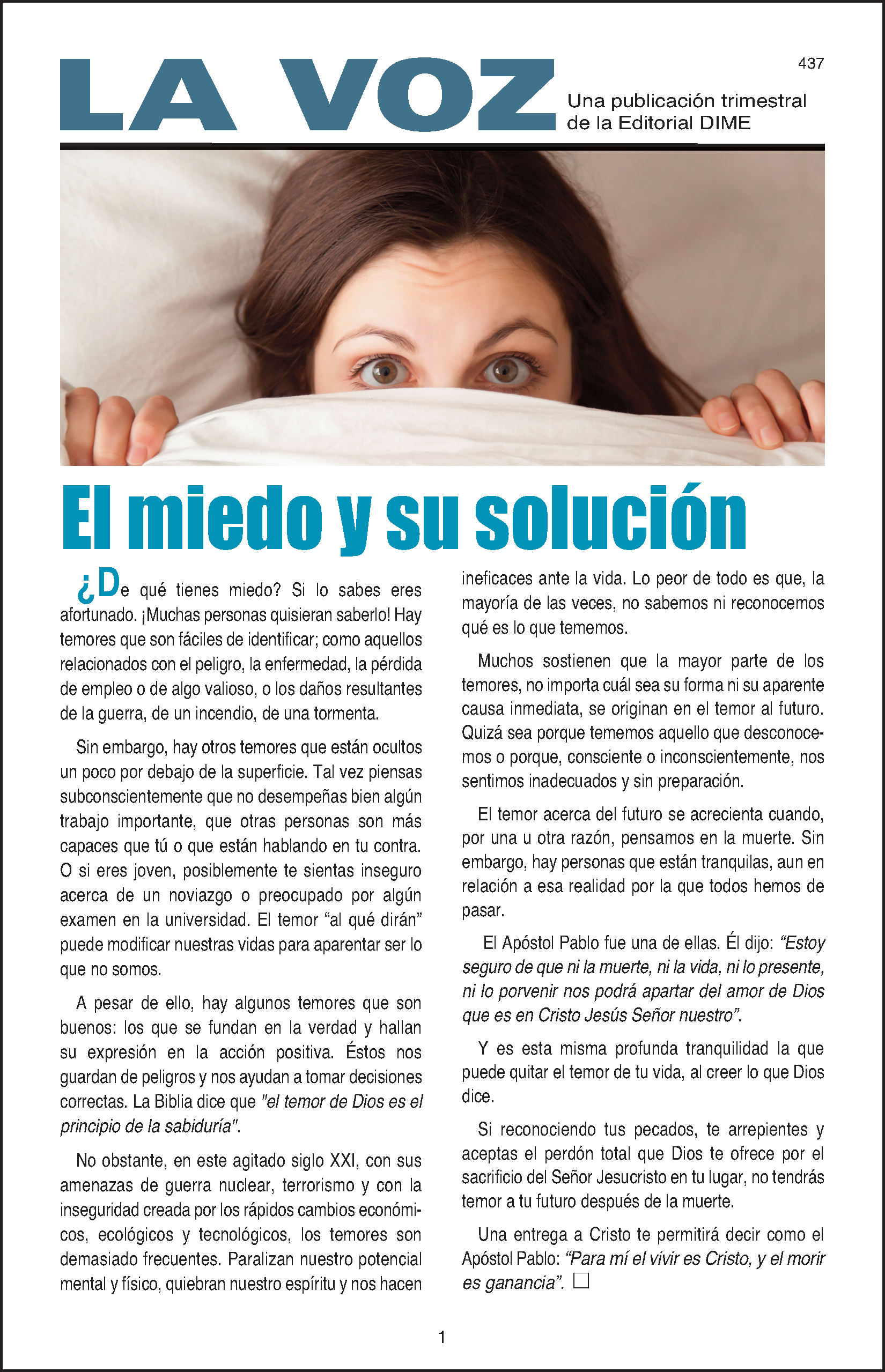 La Voz 437, 50 ejemplares