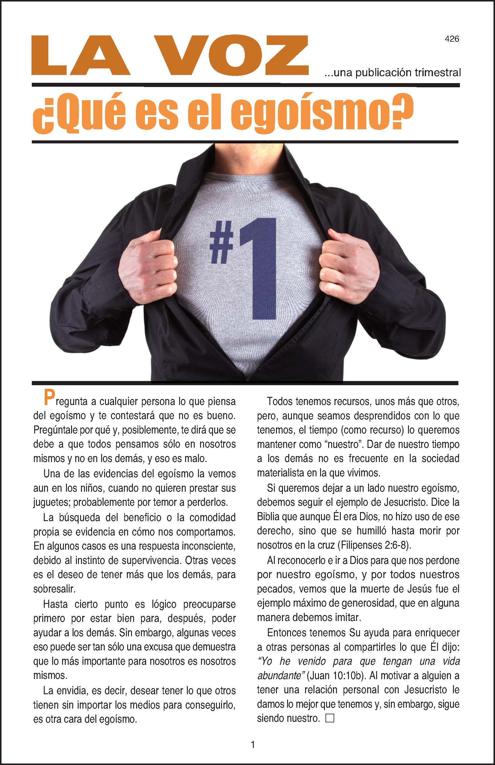 La Voz 426, 50 ejemplares