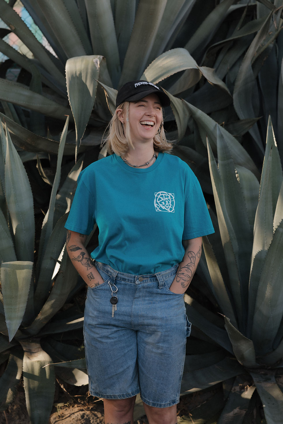 Thumbnail: WILD HOP ‘SMASHED’ UNISEX TEE - AQUA 