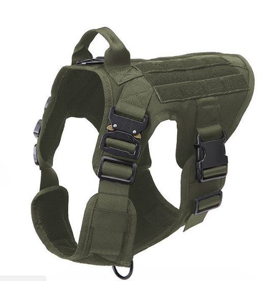 Tactical Dog Harness - Heavy Duty, Adjustable Training Vest