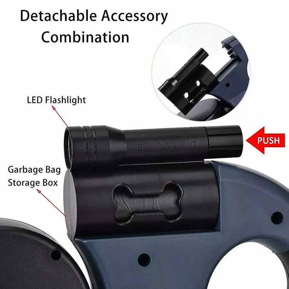 Thumbnail: Dual Pet Leash Retractable Reflective Lead 360 Swivel Double Dog Walking Leash