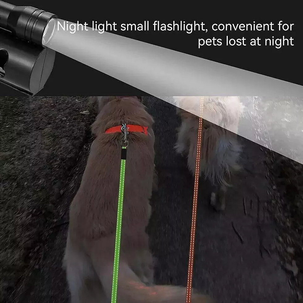Thumbnail: Dual Pet Leash Retractable Reflective Lead 360 Swivel Double Dog Walking Leash