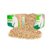 Bales of Green Mile Bedding for camp stables