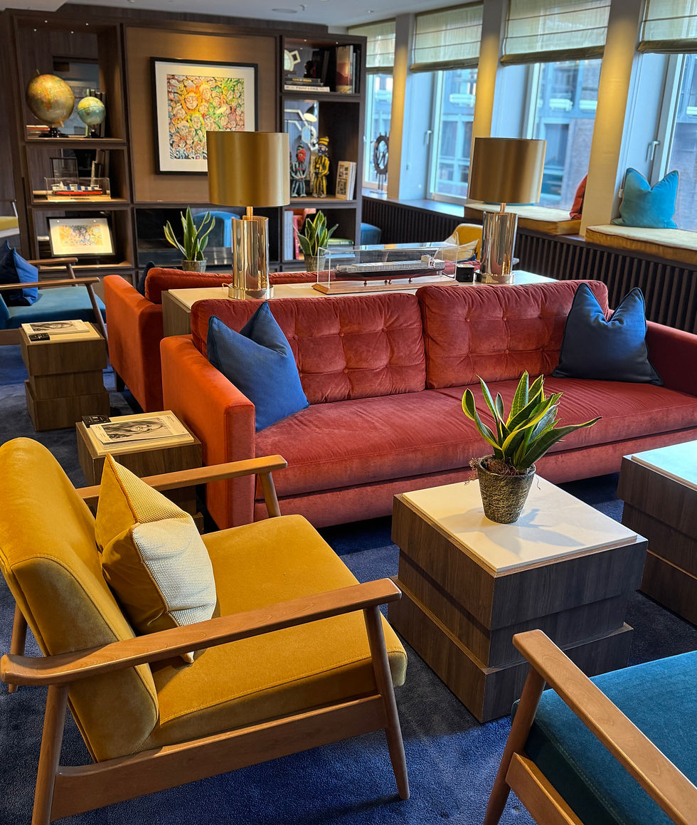 Hotel lobby at Ameron Speicherstadt in Hamburg
