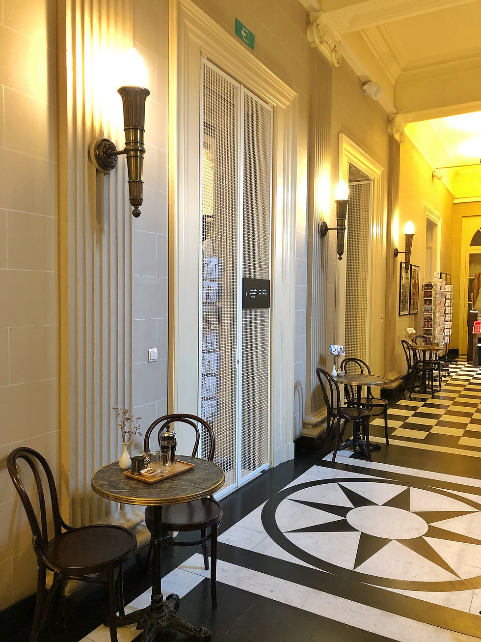 Café at Boekenhuis Theoria in Kortrijk