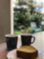 Filter coffee and cake at Dope coffee roasting in Athens Greece